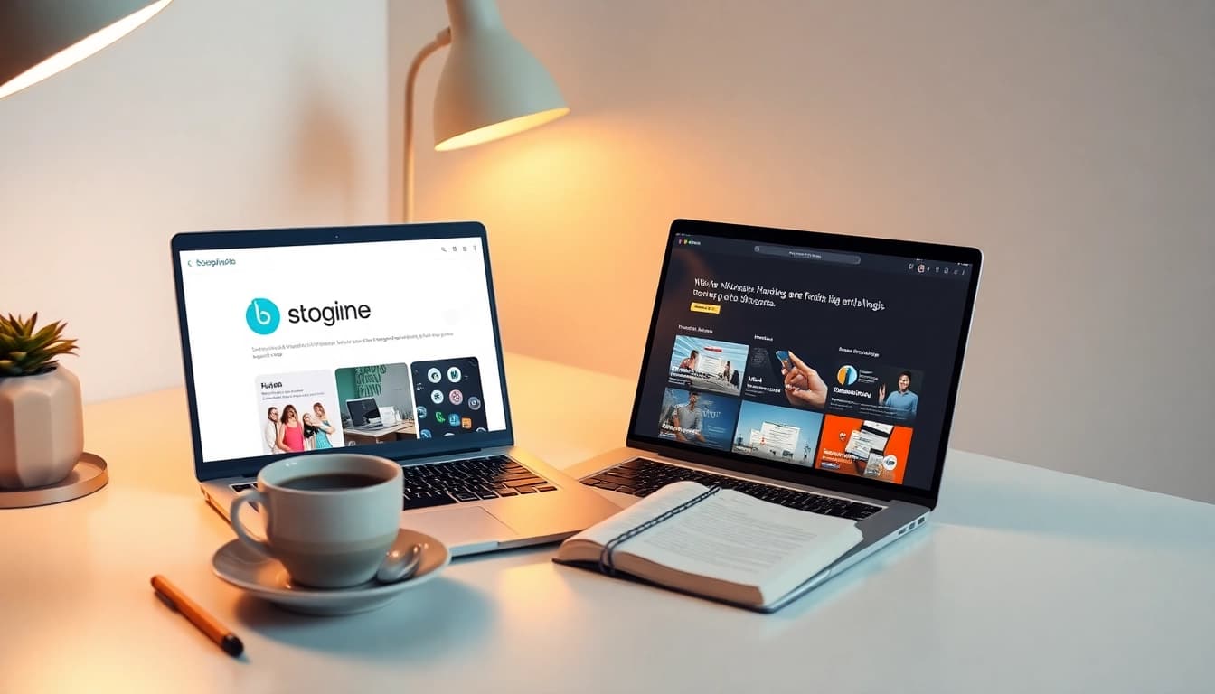 Erforschen Sie Shopware-Plugins mit einer modernen Desktop-Anordnung mit Laptop und Notizen.