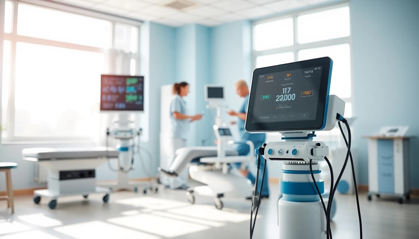 Die deus medical Geräte fördern die Rehabilitation in einer modernen Therapieeinrichtung.