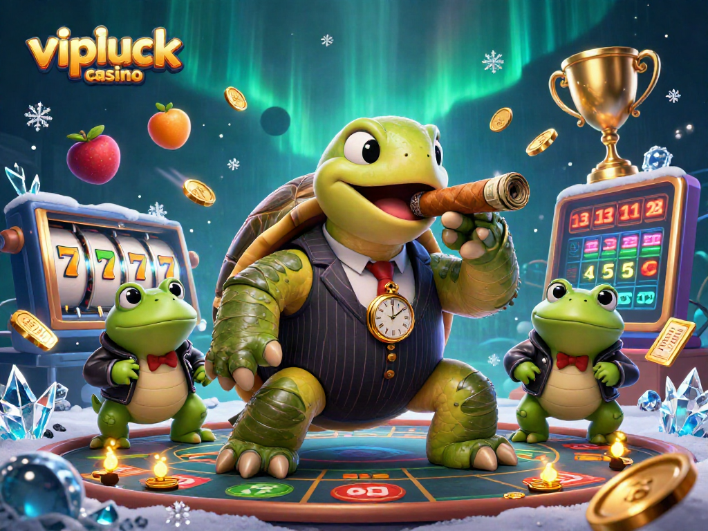 Experience the thrill at vipluck casino with vibrant slot machines and enchanting characters.