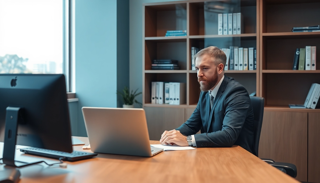 Professioneller Headhunter IT berät einen Kandidaten in modernem Büro.
