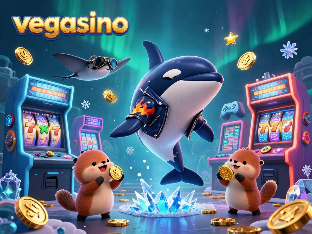 Experience the excitement of vegasino with a stunning underwater casino adventure featuring vibrant characters and golden treasures.