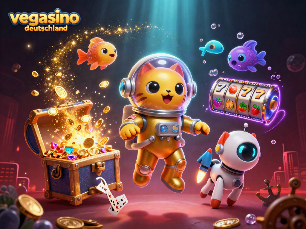 Experience the exciting vegasino deutschland environment with vibrant gaming elements and dynamic characters.