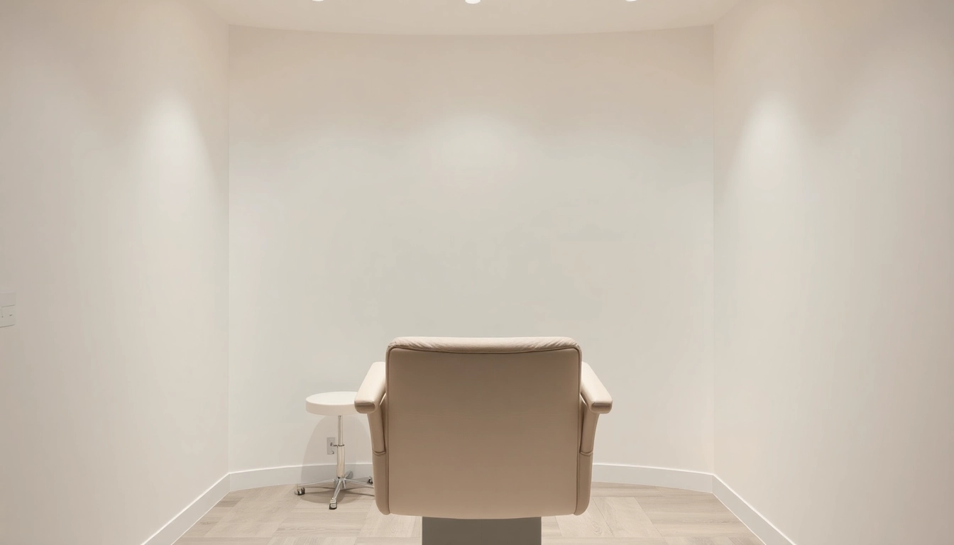 Behandlungsstuhl Kosmetik im modernen Salon, der edle Eleganz und Komfort verkörpert.