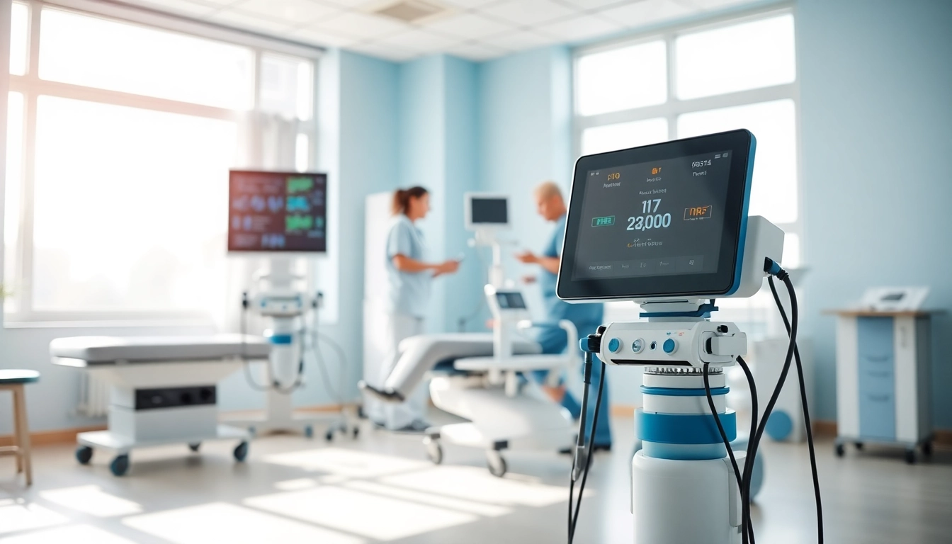 Die deus medical Geräte fördern die Rehabilitation in einer modernen Therapieeinrichtung.