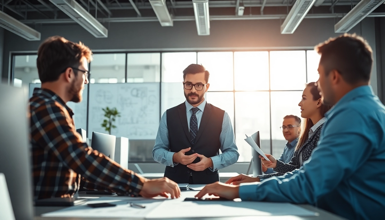 Headhunter Ingenieure beraten Ingenieure in moderner Büroumgebung.