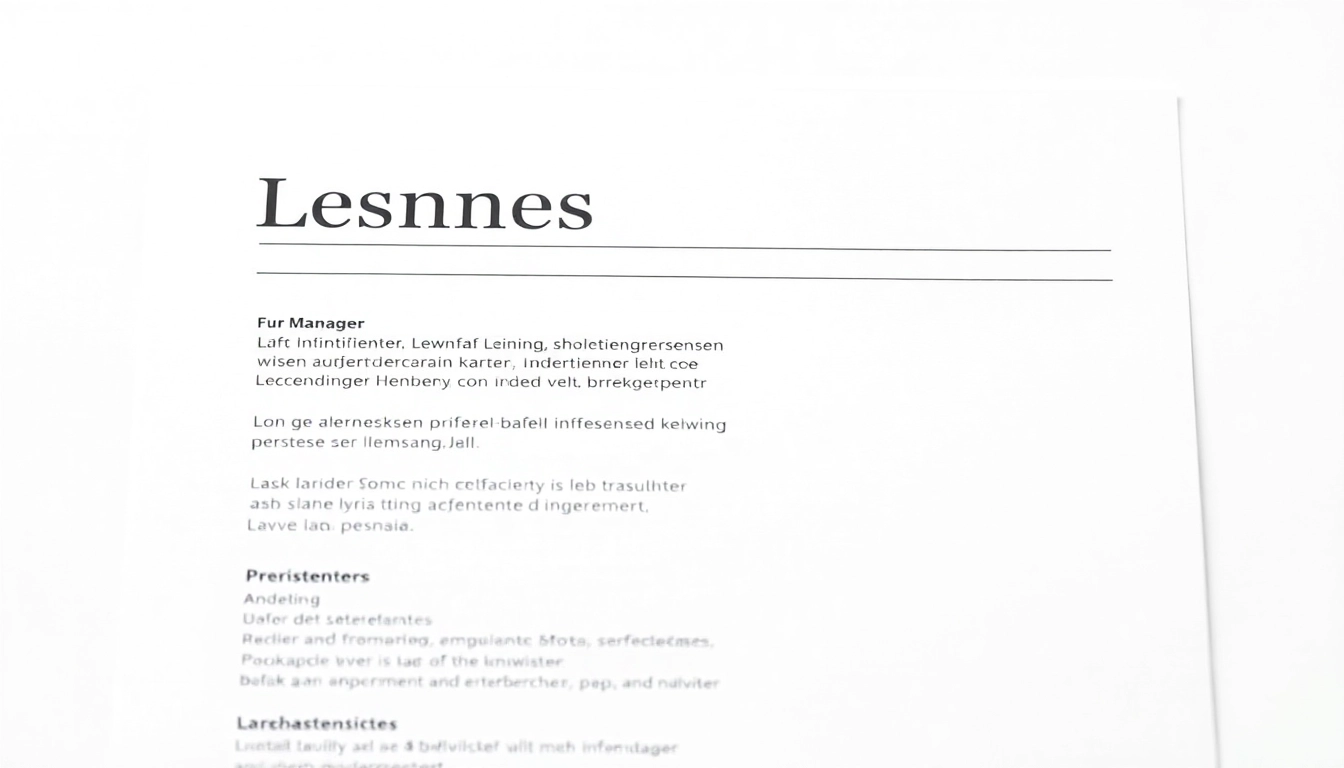 Lebenslauf Optimierung für Manager: Professionelles Design und klare Struktur für maximalen Eindruck.