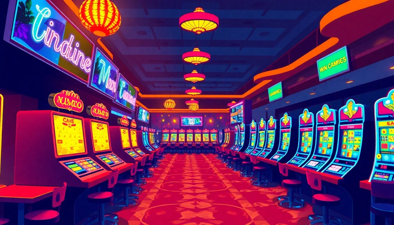 Discover the excitement of beste online casinos ohne deutsche Lizenz with vibrant gaming scenes and bright lights.