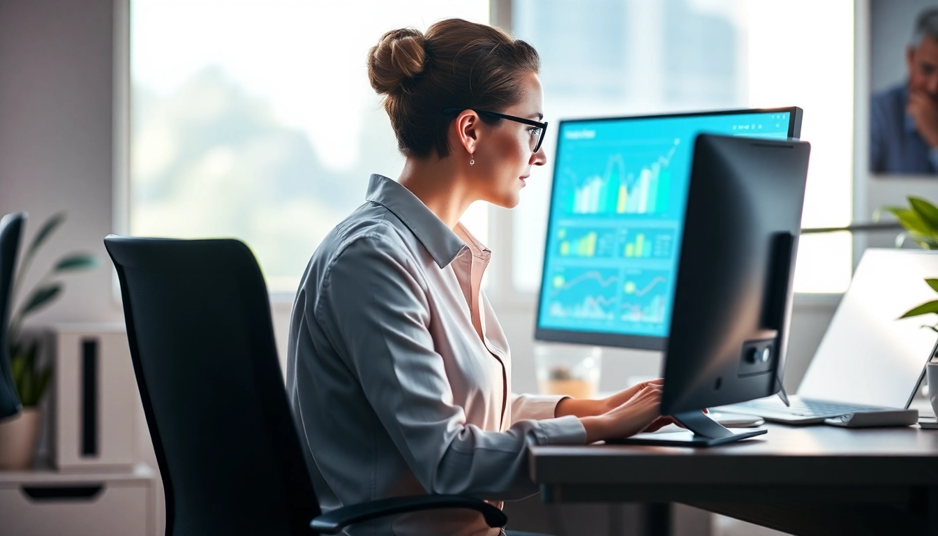 Überprüfen Sie Ihr SEO-Ranking mit einer Person im modernen Büro bei der Analyse ihrer Website-Daten.