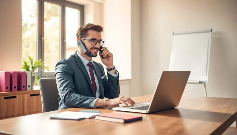 Professioneller Headhunter für Sales Manager bei der Arbeit in einem modernen Büro.