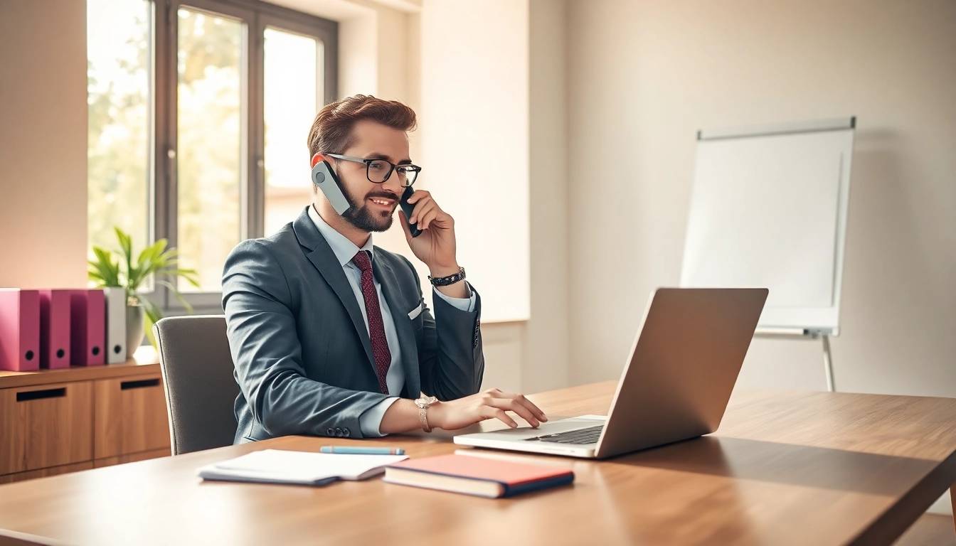 Professioneller Headhunter für Sales Manager bei der Arbeit in einem modernen Büro.