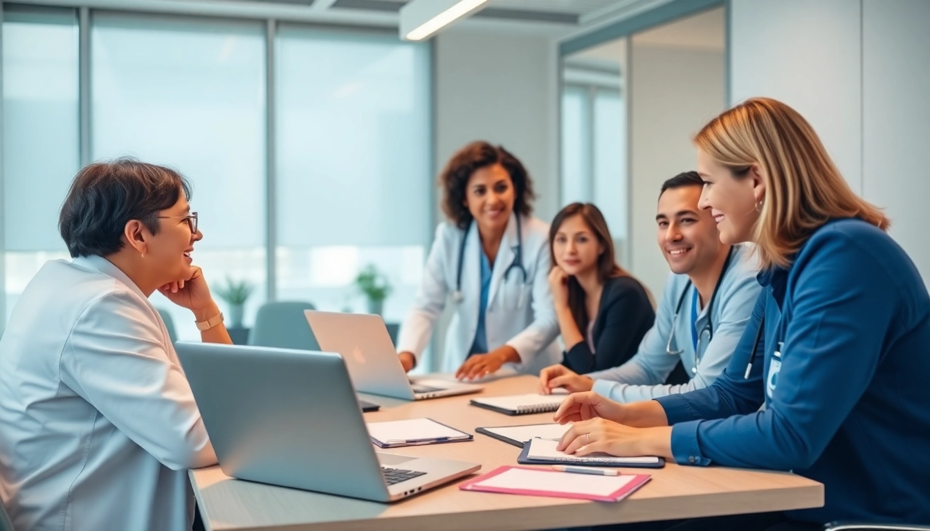 Headhunter Pflegekräfte im Büro, wo Pflegefachkräfte rekrutiert werden.