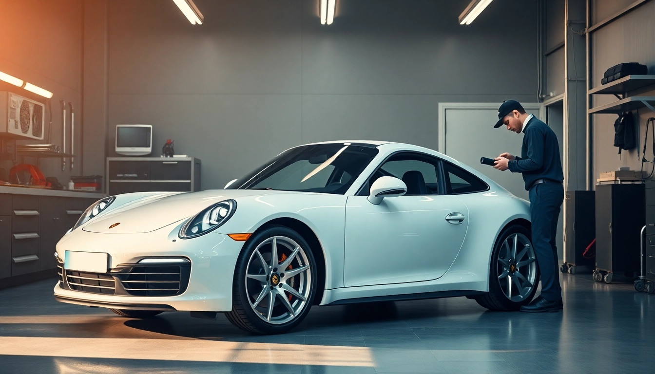 Schütze deinen Porsche mit professioneller PPF München durch Lackschutzfolie.