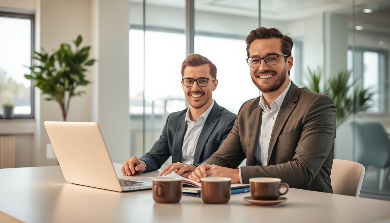 Headhunter Bielefeld bei einem vertraulichen Gespräch mit einem Kandidaten in einem modernen Büro.