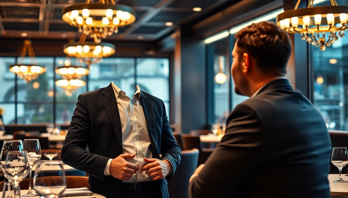 Headhunter Gastronomie vermittelt in einem eleganten Restaurant Vertrauen und Kompetenz.