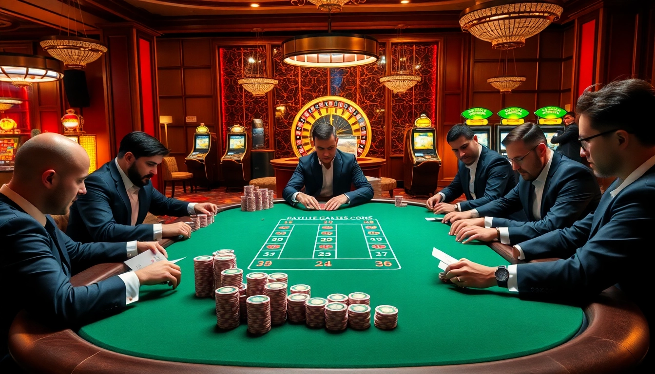 Engaging players at a luxurious poker table highlighting XX88.COM gaming experience.