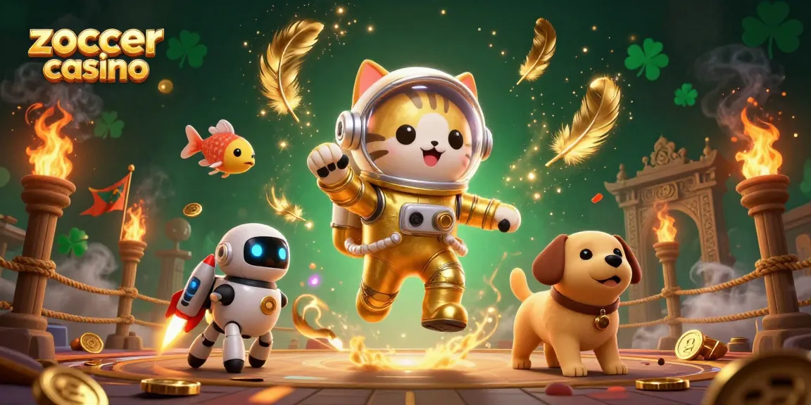 Zoccer casino offers thrilling gaming experiences with unique characters amidst vivid action.